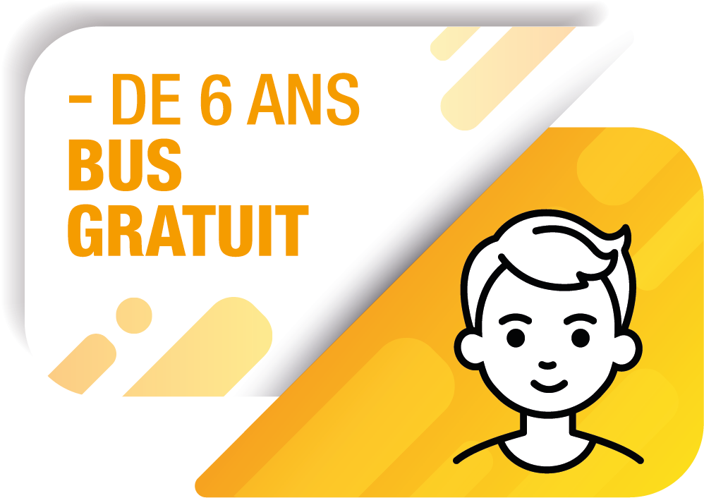 - DE 6 ANS BUS GRATUIT